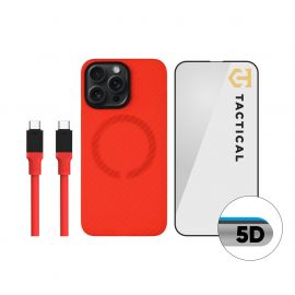 Rinkinys skirtas Apple Iphone 15 Pro Max "Tactical Red Limited Edition Combo"