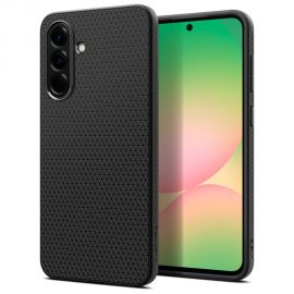 Juodas matinis dėklas Samsung Galaxy A56 5G "Spigen Liquid Air"