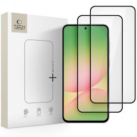 Juodas apsauginis ekrano stikliukas Samsung Galaxy A36 5G / A56 5G "TECH-PROTECT GLASS FIT+ 2-PACK"