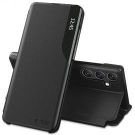 Juodas atverčiamas dėklas Samsung Galaxy A36 5G "Tech-Protect Smart View"