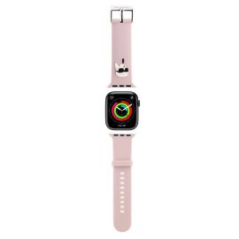 Rausva apyrankė Apple Watch 42/44/45/46/49mm "Karl Lagerfeld Karl Head NFT Watch Strap"