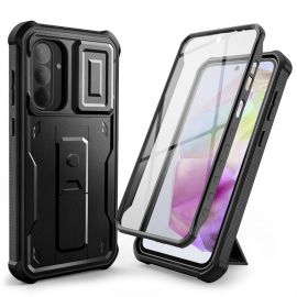 Juodas dėklas Samsung Galaxy A36 5G "Tech-Protect Kevlar Cam+"