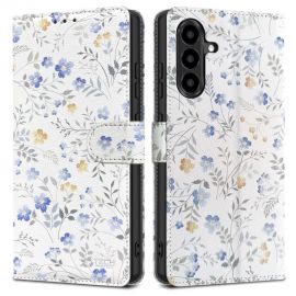 Gėlių atverčiamas dėklas Samsung Galaxy A56 5G "Tech-Protect Wallet"