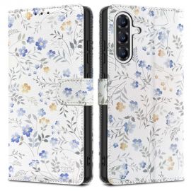 Gėlių atverčiamas dėklas Samsung Galaxy A36 5G "Tech-Protect Wallet"