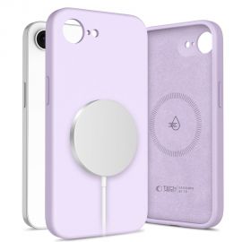 Violetinis dėklas Apple Iphone 16E "Tech-Protect Liquid Silicone Magsafe"