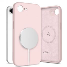 Rožinis dėklas Apple Iphone 16E "Tech-Protect Liquid Silicone Magsafe"