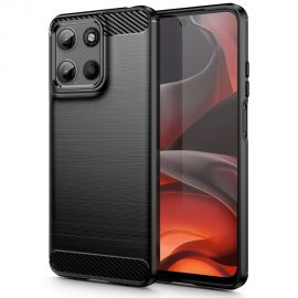 Juodas dėklas Motorola Moto G15 / G15 Power "Tech-Protect Carbon"