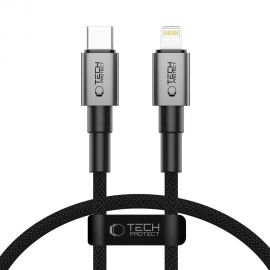 Pilkas laidas "TECH-PROTECT ULTRABOOST DNA LIGHTNING CABLE PD27W/3A 25CM "