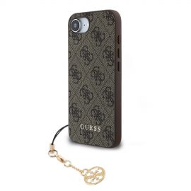 Rudas originalus dėklas Guess 4G Charms telefonui Apple Iphone 16E