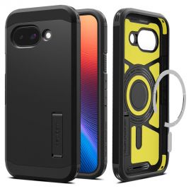 Juodas dėklas Google Pixel 9A "Spigen Tough Armor Magsafe"