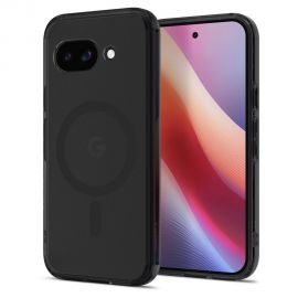 Juodas frost dėklas Google Pixel 9A "Spigen Ultra Hybrid Mag Magsafe"