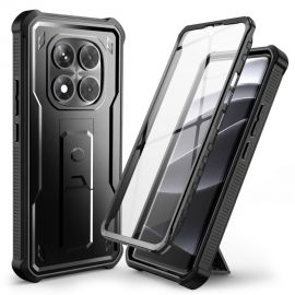 Juodas dėklas Xiaomi Redmi Note 14 Pro 5G / Poco X7 5G "Tech-Protect Kevlar Pro"