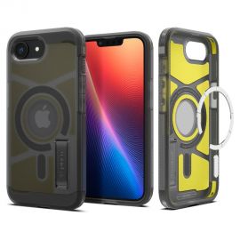 Juodas frost dėklas Apple Iphone 16E "Spigen Tough Armor Magsafe"