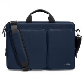 Tamsiai mėlynas krepšys kompiuteriui "TECH-PROTECT DEFENDER BAG LAPTOP 17"