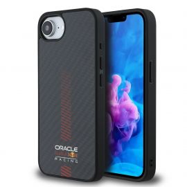 Juodas dėklas Apple Iphone 16E "Red Bull Carbon Powerbar MagSafe"