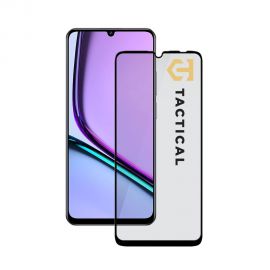 Juodas apsauginis ekrano stikliukas Realme Note 60 4G "Tactical Glass Shield 5D"