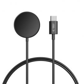 Juodas belaidis pakrovėjas Samsung Galaxy Watch "TECH-PROTECT MC03 ULTRABOOST MAGNETIC CHARGING TYPE-C CABLE 100CM"