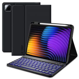 Juodas dėklas Xiaomi Pad 7 / 7 Pro "Tech-Protect SC Pen+Keyboard"