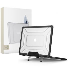 Juodas-skaidrus dėklas Macbook Air 13 M2 / M3 / M4 / 2023-2025 "Tech-Protect Smartshell Pro"