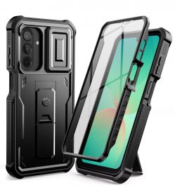 Juodas dėklas Samsung Galaxy A26 5G "Tech-Protect Kevlar Cam+"
