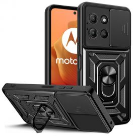 Juodas dėklas Motorola Moto G15 "Tech-Protect Camshield Pro"