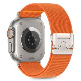 Oranžinė apyrankė Apple Watch 6 / 7 / 8 / 9 / 10 / SE / Ultra 1 / 2 (44 / 45 / 46 / 49mm) "Tech-Protect Nylon Clasp"
