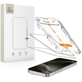 Juodas apsauginis stiklas telefonui Apple Iphone 16 Pro Max " Tech-Protect Quick Set +2-Pack"