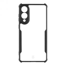 Skaidrus-juodas dėklas Tactical Quantum Stealth telefonui Samsung Galaxy S25 Edge