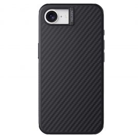 Juodas dėklas Apple iPhone 16e "Nillkin Synthetic Fiber PRO Magnetic Hard"