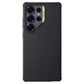 Auksinis dėklas Samsung Galaxy S25 Ultra "Nillkin Synthetic Fiber PRO Magnetic Hard"