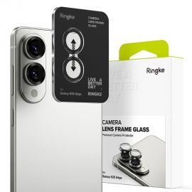 Juodas apsauginis kameros stikliukas Samsung Galaxy S25 Edge "Ringke Camera Frame Protector"