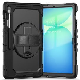 Juodas dėklas Samsung Galaxy Tab S10 FE Plus 13.1 X620 / X626B "Tech-Protect Solid 360"
