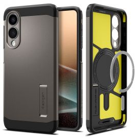 Pilkas dėklas Samsung Galaxy S25 Edge "Spigen Tough Armor Magsafe"