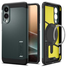 Žalias dėklas Samsung Galaxy S25 Edge "Spigen Tough Armor Magsafe"