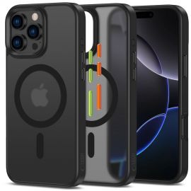 Juodas dėklas telefonui Apple Iphone 16 Pro Max "TECH-PROTECT MAGMAT XT 3-SET MAGSAFE"