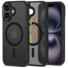 Juodas dėklas telefonui Apple Iphone 16 "TECH-PROTECT MAGMAT XT 3-SET MAGSAFE"