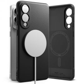 Juodas dėklas Samsung S25 Edge "Ringke Onyx Magnetic Magsafe"