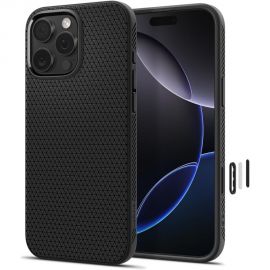 Juodas matinis dėklas Apple Iphone 16 Pro Max "Spigen Liquid Air T Mag Magsafe"