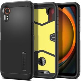 Juodas dėklas Samsung Galaxy Xcover 7 Pro "Spigen Tough Armor"