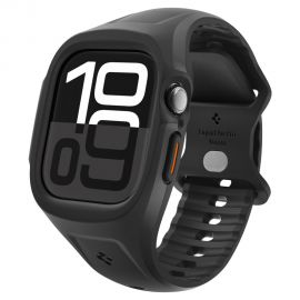 Juoda matinė apyrankė Apple Watch 10 (46mm) "Spigen Liquid Air Pro"