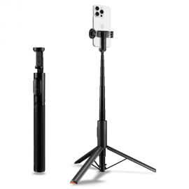 Juoda asmenukių lazda "SPIGEN S541W BLUETOOTH SELFIE STICK TRIPOD"