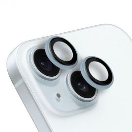Mėlynas apsauginis stiklas galiniai kamerai Apple iPhone 15 /15 Plus "OBAL:ME Lens Protector"