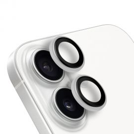 Baltas apsauginis stiklas galiniai kamerai Apple iPhone 16/16 Plus "OBAL:ME Lens Protector"
