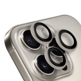 Titano natural apsauginis stiklas galiniai kamerai Apple iPhone 16 Pro /16 Pro Max "OBAL:ME Lens Protector"