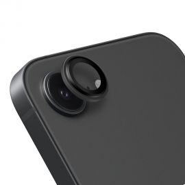 Juodas matinis apsauginis stiklas galiniai kamerai Apple iPhone 16E "OBAL:ME Lens Protector"