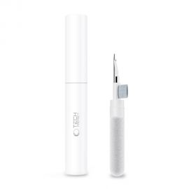 Baltas valymo rinkinys ausinėms "TECH-PROTECT CS02 CLEANER SET 3IN1 FOR EARPHONE"