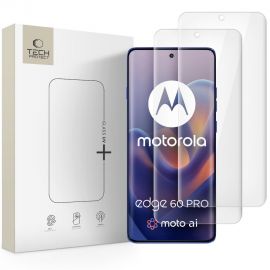 Skaidrus apsauginis stikliukas Motorola Edge 60 Pro "TECH-PROTECT GLASS UV+ 2-PACK"