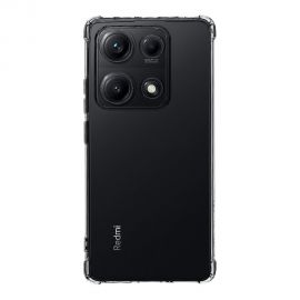 Skaidrus-juodas dėklas Tactical Quantum Stealth telefonui Xiaomi Redmi Note 14S