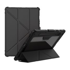 Juodas dėklas Samsung Galaxy Tab S10 FE "Nillkin Bumper PRO Protective Stand Case Multi-angle"