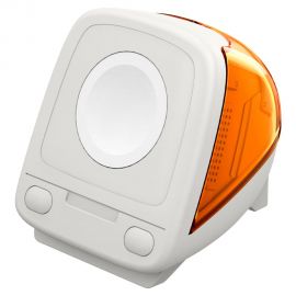 Oranžinis Apple Watch belaidis pakrovėjas "SPIGEN CLASSIC C1 CHARGER STAND"
